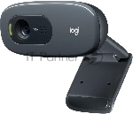 Веб-камера Logitech C270 HD 1280x720, 30 кадр/с, USB Type-A, микрофон (шумоподавление), автоосвещение, универсальное крепление