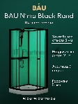 Душевая кабина BAU Nimb Black Rand 90x90х200, прозрачное закаленное стекло, черный профиль, вид 8
