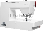 Швейная машина Janome 1522RD белый/красный, электромеханическая, вертикальный качающийся, 25 операций, петля автомат, вид 21