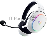 Гарнитура Razer Barracuda X Chroma белый, беспроводная, радиоканал, до 70 ч, съёмный микрофон, подсветка