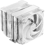 Кулер для процессора DEEPCOOL AG620 G2 WH LGA1954/1851/1700/AM5/AM4 (9шт/кор, TDP 270W, PWM, DUAL Black Fan 120mm, 6 тепл. трубок, белый) RET