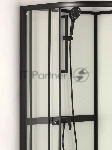 Душевая кабина BAU Nimb Black Rand 90x90х200, прозрачное закаленное стекло, черный профиль, вид 7