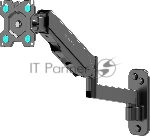 Кронштейн (держатель) ONKRON G150 для телевизора 13"-34" дюймов настенный, черный