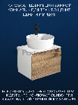 Комплект для ванной, 3 предмета (Тумба подвесная Bau Blackwood 60 + Раковина BAU 51х41, с отв. под см-ль, Смеситель Hotel Black, черный)