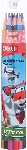 Карандаши цветные Deli EC00807 Super Wings, шестигранный профиль, тополь, 12 цветов, туба пластиковая, вид 4