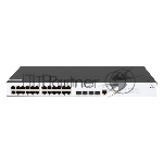 Коммутатор SNR SNR-S2982G-24T-POE, 24×1 Гбит/с PoE + 4×1 Гбит/с SFP, управляемый