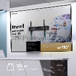 Кронштейн для телевизора ONKRON UT12 черный 60"-110" макс.120кг настенный наклон