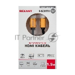 Кабель Rexant HDMI - HDMI 2.0 длина 1.5 метра GOLD
