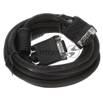 Кабель VGA Pro Cablexpert CC-PVGA-3M, 15M/15M, 3.0м, экран, феррит. кольца, пакет
