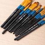 Кисть Deli EC409-16 синтетика, плоская №16, вид 4