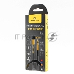 Кабель Cablexpert аудио 90˚ спиральный CCAB-02-35MMLC-1.8MW. 3.5 Jack (M)/3.5 Jack (M), белый, 1.8м, блистер