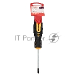 Отвертка крестовая PH 1х75 мм, двухкомпонентная рукоятка Rexant