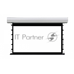 Экран с электроприводом Lumien Cinema Tensioned Control 184x286 см (раб.область 148х264 см 16:9) (119") Matte White черн. кайма по периметру, доп.черная область 30 см, триггер., RS232, IR, RF управл. в комплекте, цвет корпуса "титаниум" LCTC-100111