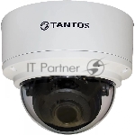 Уличная 2 мегапиксельная купольная антивандальная IP-камера Tantos TSi-Ve25VPA 2.8-12 мм