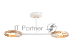 Светильник Ambrella light TR8243/2 WH/LWD белый/светлое дерево E27/2 max 40W 590*165*220