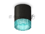 Светильник Ambrella Light XS6302043 SBK/BL черный песок/голубой MR16 GU5.3 (C6302, N6153)