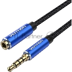 Кабель-удлинитель Vention аудио Jack 3,5 mm M/Jack 3,5 mm F - 1 м
