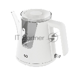 Электрочайник BQ KT0046DW белый, 1 л, 2200 Вт, скрытый нагревательный элемент