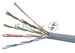 Кабель сетевой UTP 4 Pair AWG 24 CCA cat5E 100м серый