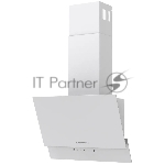 Наклонная вытяжка Kuppersberg F 603 W, 60 см, High-Tech, таймер, макс. производительность 850 м3/ч, 3 скорости, обратный клапан, сенсорное управление, дисплей, LED освещение, уровень шума 53 дБ, белый