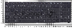 Клавиатура для ноутбука DNS K580S черная с рамкой