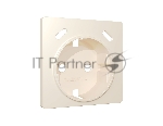 Лицевая панель ALFA (Бежевый матовый) для электрической розетки с/з со шторками 2USB C+C QUANT AP3305