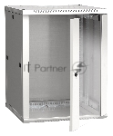 Шкаф ITK LINEA W 15U 600x600 мм дверь стекло, RAL7035