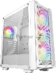 Компьютерный корпус Deepcool CC560 MESH V2 WH без БП, боковое окно (закаленное стекло), 3x120мм ARGb LED вентилятор спереди и 1x120мм ARGb LED вентилятор сзади, белый, ATX