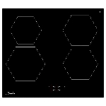 Варочная панель Monsher MHI 6101, индукция, High-Tech, 59 см, 9 уровней мощности, блокировка управления, автоматическое отключение, таймер, Booster, сенсорное управление, черный