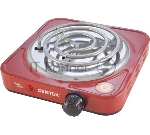 Плита настольная электрическая Centek CT-1508 красный, 1 кВт, ТЭН, конфорки - 1, эмаль, поворотные переключатели