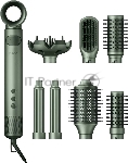 Фен-щётка Tuvio HBI1418 зелёный, 1500 Вт, ионизация, 40/50/70 мм