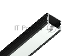 Алюминиевый профиль Ambrella light GP1750BK черный 2000*15.7*12