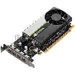 Видеокарта VGA PNY NVIDIA QUADRO T1000, 4 Gb GDDR6/128 bit, PCI Express 4.0 x16, 4x mDP, PG172