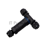 Кабельный коннектор T-образный (3PIN 0,5-2,5мм2) IP68 Rexant