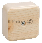 Коробка распаячная ОП 50х50х20 IP20 КМ41206-04 (4 клем. 3кв.мм) сосна ИЭК UKO10-050-050-020-K34