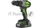 Дрель-шуруповерт GREENWORKS GD24DD60K2, 24 В, 2 Ач, 60 Нм, бесщеточный