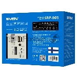 Радиоприемник белый SVEN SRP-505 (4 Вт, FM/AM/SW, USB, SD/microSD, Bluetooth, 1200 мАч), вид 2