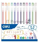 Набор ручек гелевых Deli Delight EG119-12C, ассорти чернила (12шт)