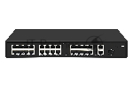 Коммутатор GIGALINK GL-SW-F005-24P, 24×100 Мбит/с PoE + 2×1 Гбит/с COMBO SFP, неуправляемый