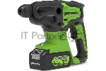 Перфоратор GreenWorks GD24SDS2, 24 В, 2 Дж, от аккумулятора