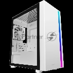 Компьютерный корпус без блока питания PCCooler LM300 ARGb WH, Tempered Glass Mid Tower, белый, ABS, TG, SPCC, 1x120мм ARGb mATX, ITX 170/330/mm 2x2.5", 2x3.5", 5xPCI 1xUSB-A 3.0, 2xUSB-A 2.0 375x205x427mm