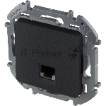 Информационная розетка RJ45 категория 6 UTP антрацит