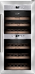 Винный шкаф CASO WineComfort 240 Smart серебристый, 2 отсека, 24 бут., класс G