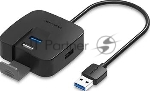 Концентратор Vention CHABD (OTG USB 2.0/ USB 3.0 на 4 порта Черный - 0.5м.)