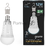 Лампа A80 12W 900lm 4100K Е27 авар. с Li-Ion аккумулятором LED