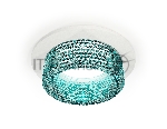 Комплект встраиваемого светильника Ambrella light XC6512043 SWH/BL белый песок/голубой MR16 GU5.3 (C6512, N6153)