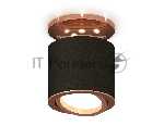 Светильник Ambrella Light XS7402120 SBK/PPG черный песок/золото розовое полированное MR16 GU5.3 (N7930, C7402, N7005)