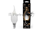 Лампа cветодиодная Gauss Filament Свеча на ветру 9W 590lm 3000К Е14 milky диммируемая LED