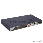 Коммутатор HiWatch SWT-1326P, 24×100 Мбит/с PoE + 2×1 Гбит/с Combo (RJ45/SFP), управляемый, вид 8