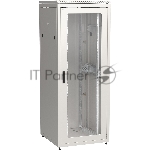 Шкаф сетевой напольный 19" ITK LINEA N 42U 800х800 мм стеклянная передняя дверь, задняя металлическая серый